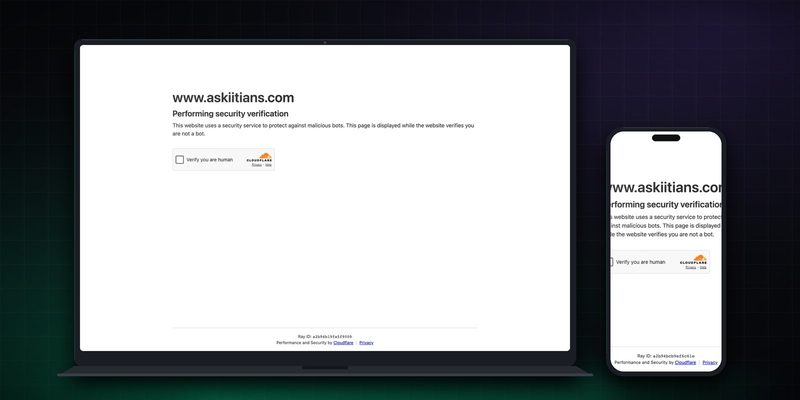 askIITians homepage on desktop and mobile