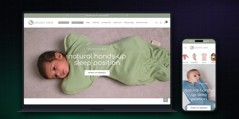 Cocoon Care homepage