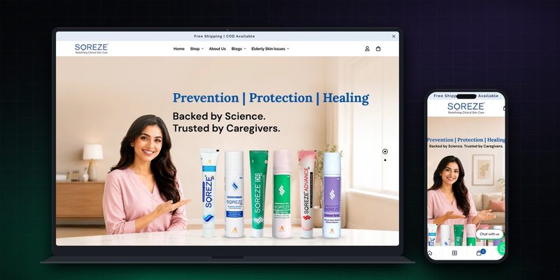 Soreze Care homepage