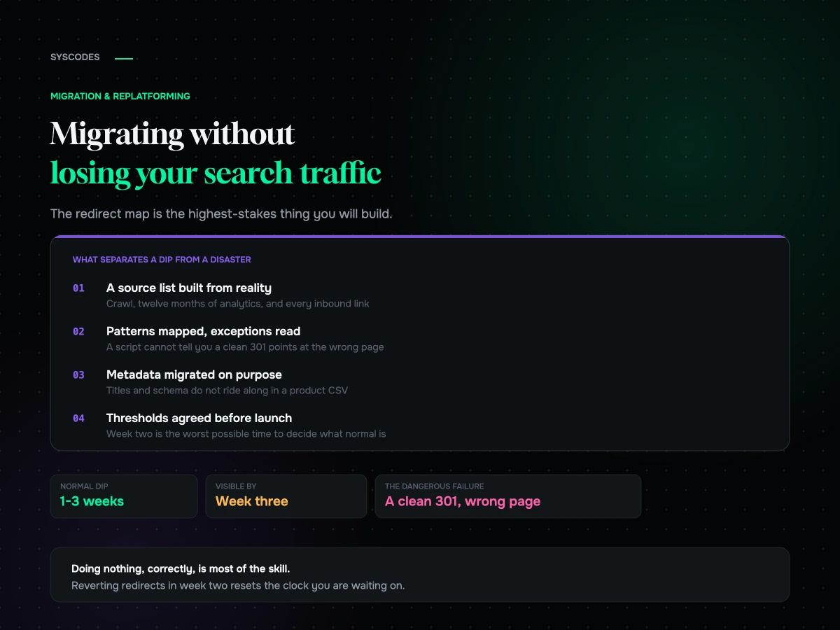 Migrating without losing your search traffic