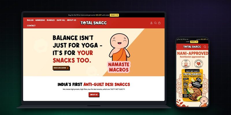 TotalSnacc homepage
